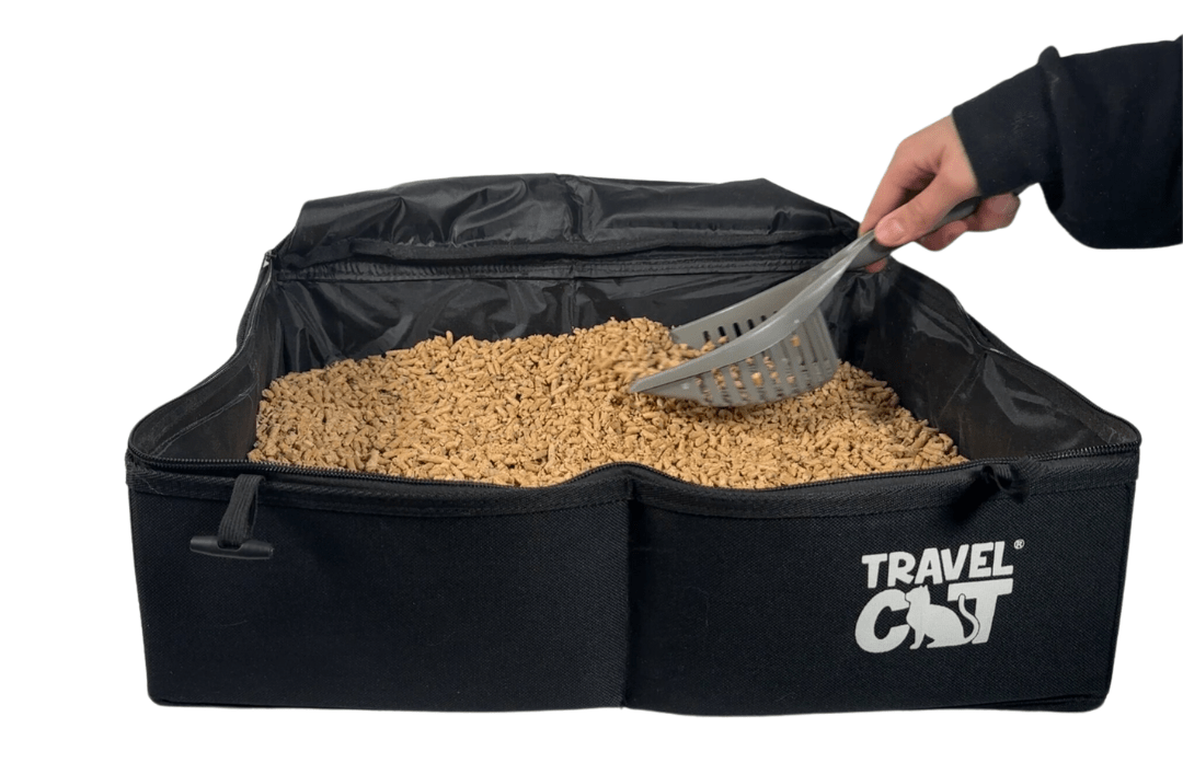 "The Porta-Pawty" Travel Litter Box - Portable Bathroom for Cats