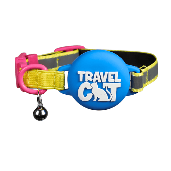 Breakaway AirTag Holder Collar - Neon 90s