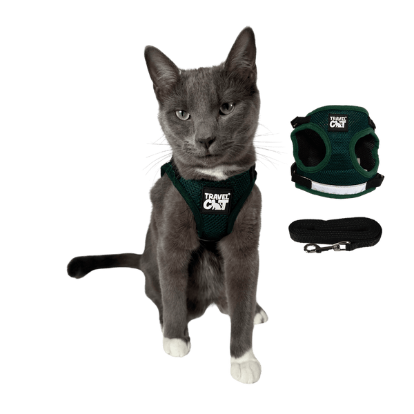 "The Emerald Explorer" Limited Edition Green Cat Harness
