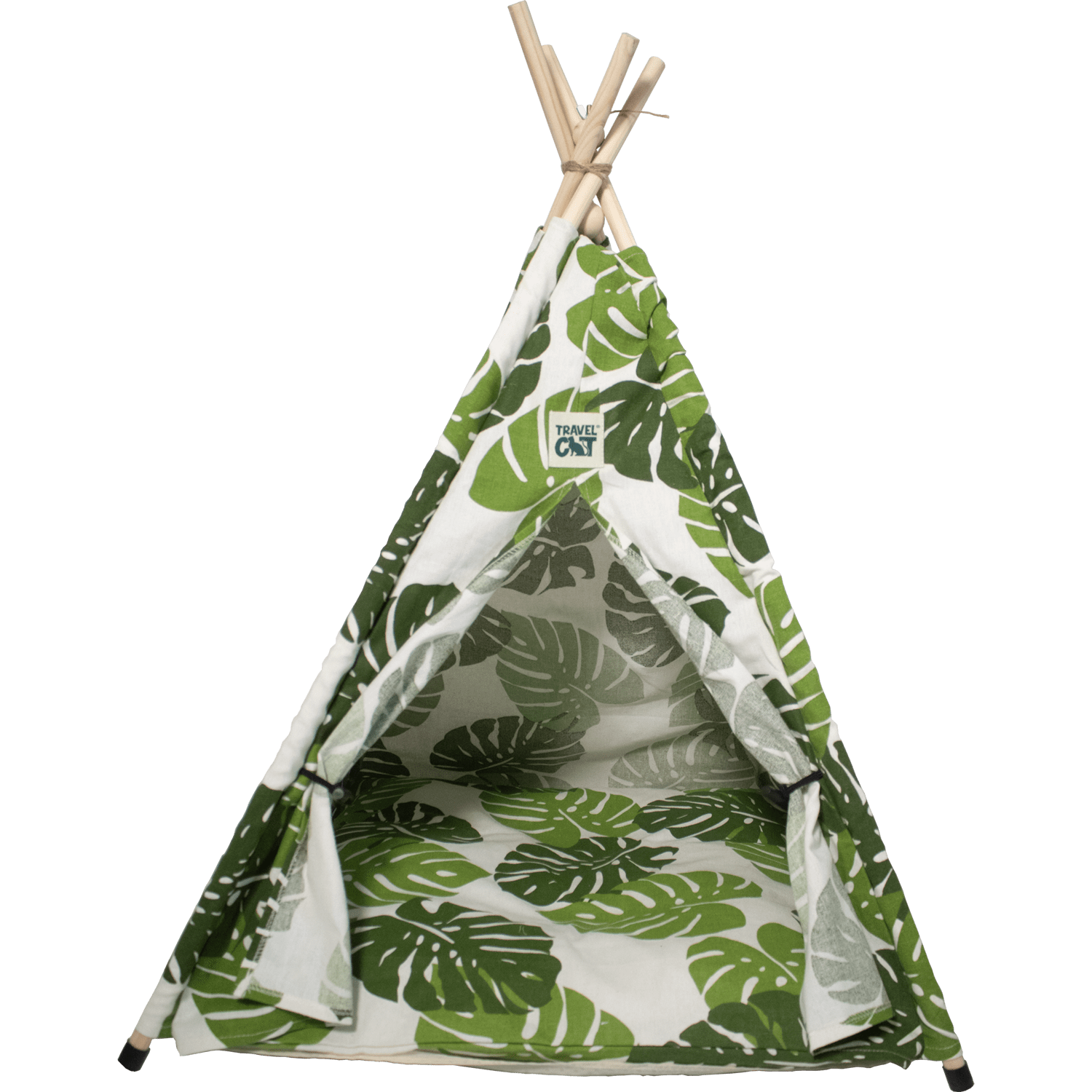 "The Teepee" Leafy Green Cat Yurt