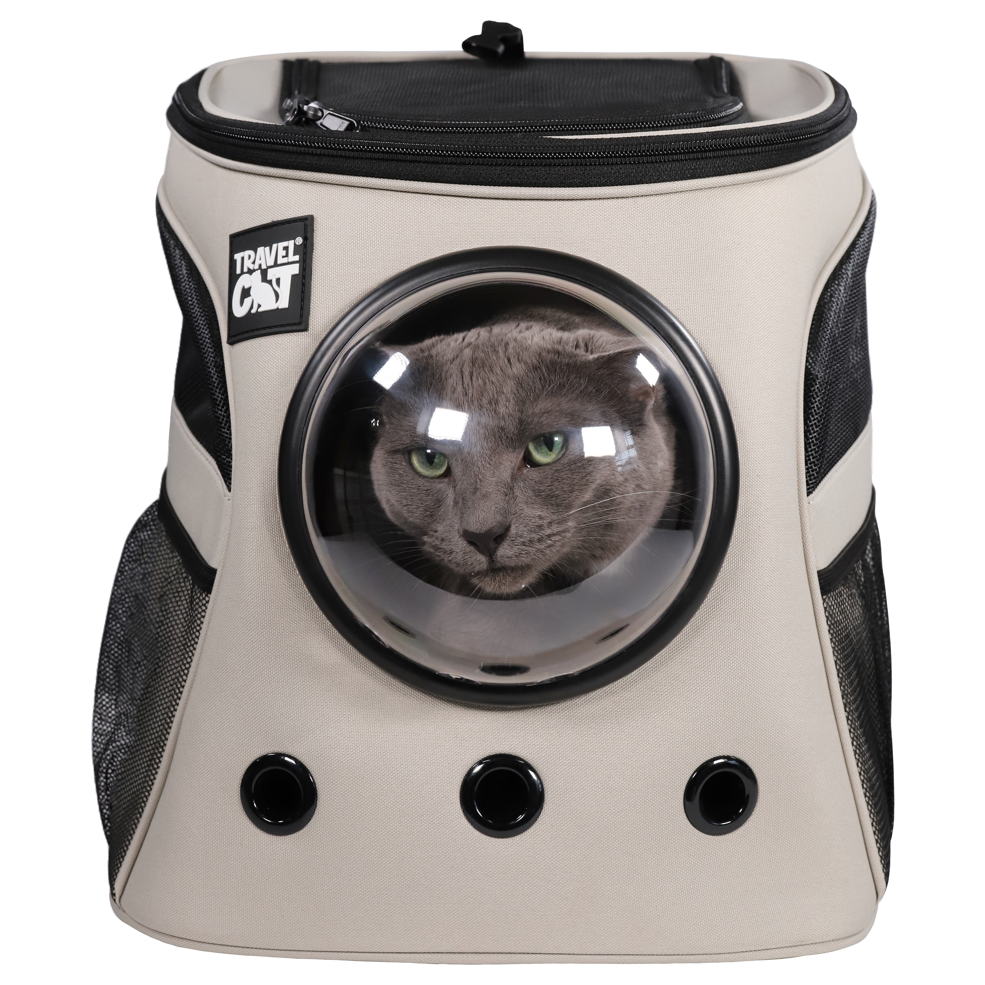 "The Fat Cat" Cat Backpack in Cloud - For Larger Cats