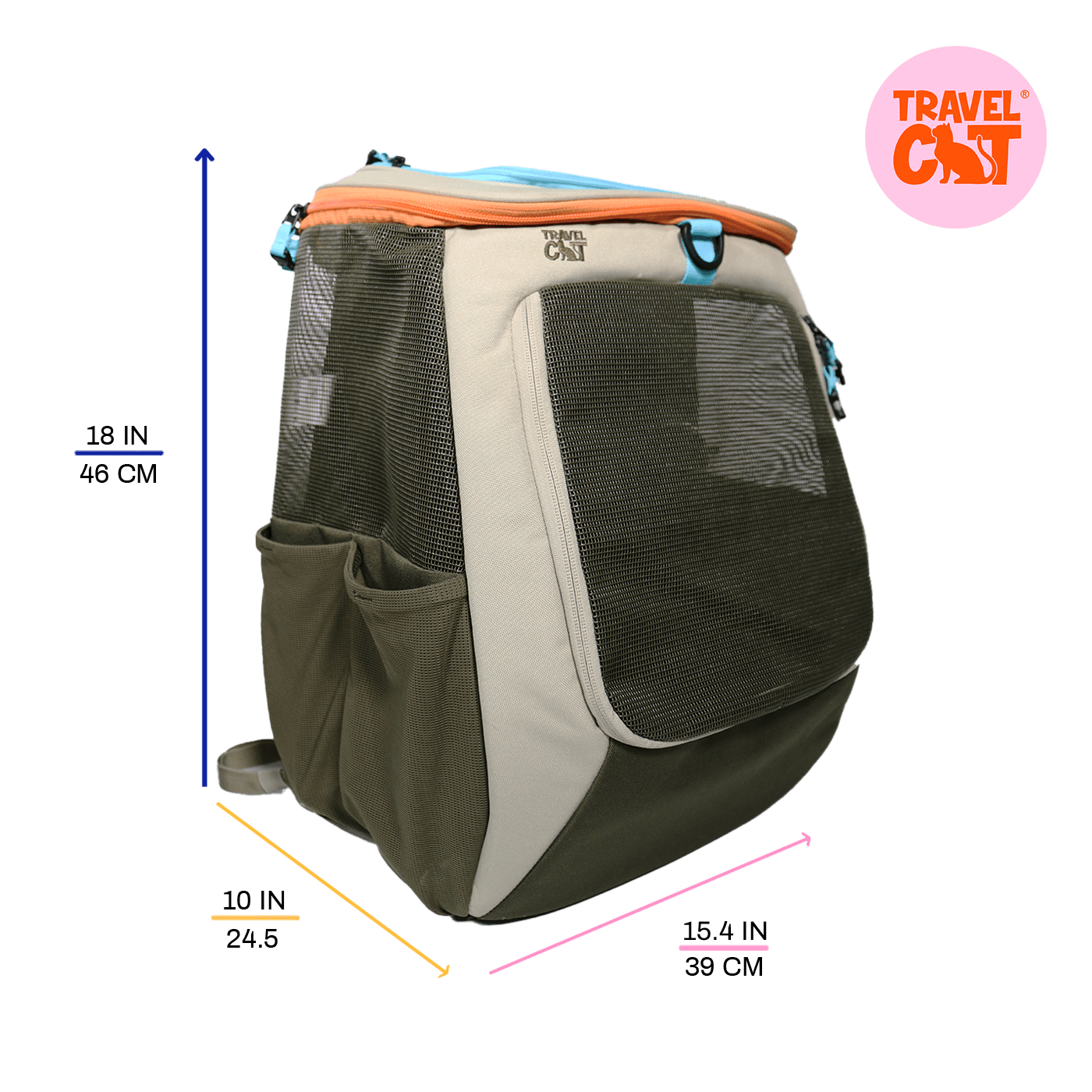 "The Navigator Earth" Cat Backpack & "The True Adventurer" Harness and Leash Set Bundle