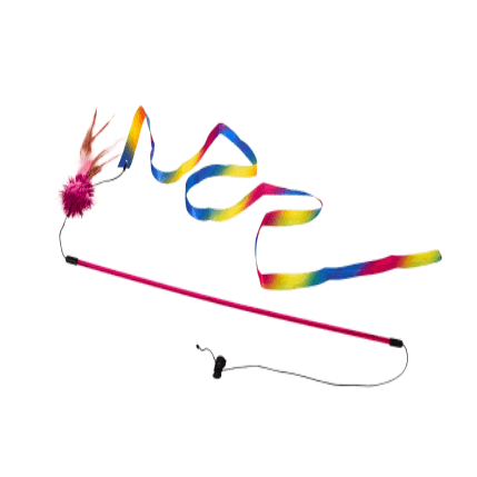 "The Rainbow Dancer" Cat Teaser Toy Wand