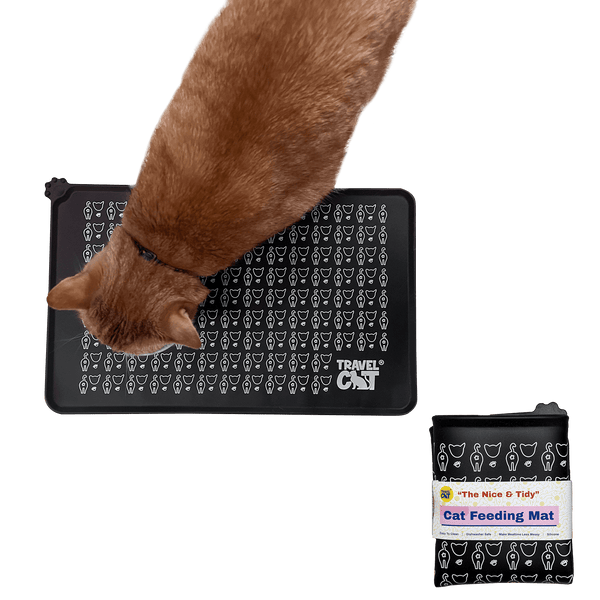 "The Nice & Tidy" Cat Food & Water Feeding Mat