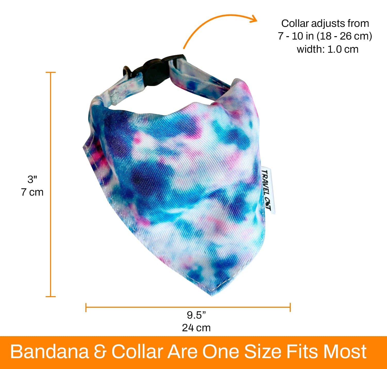“The Groovy Cat” Bandana & Cat Collar