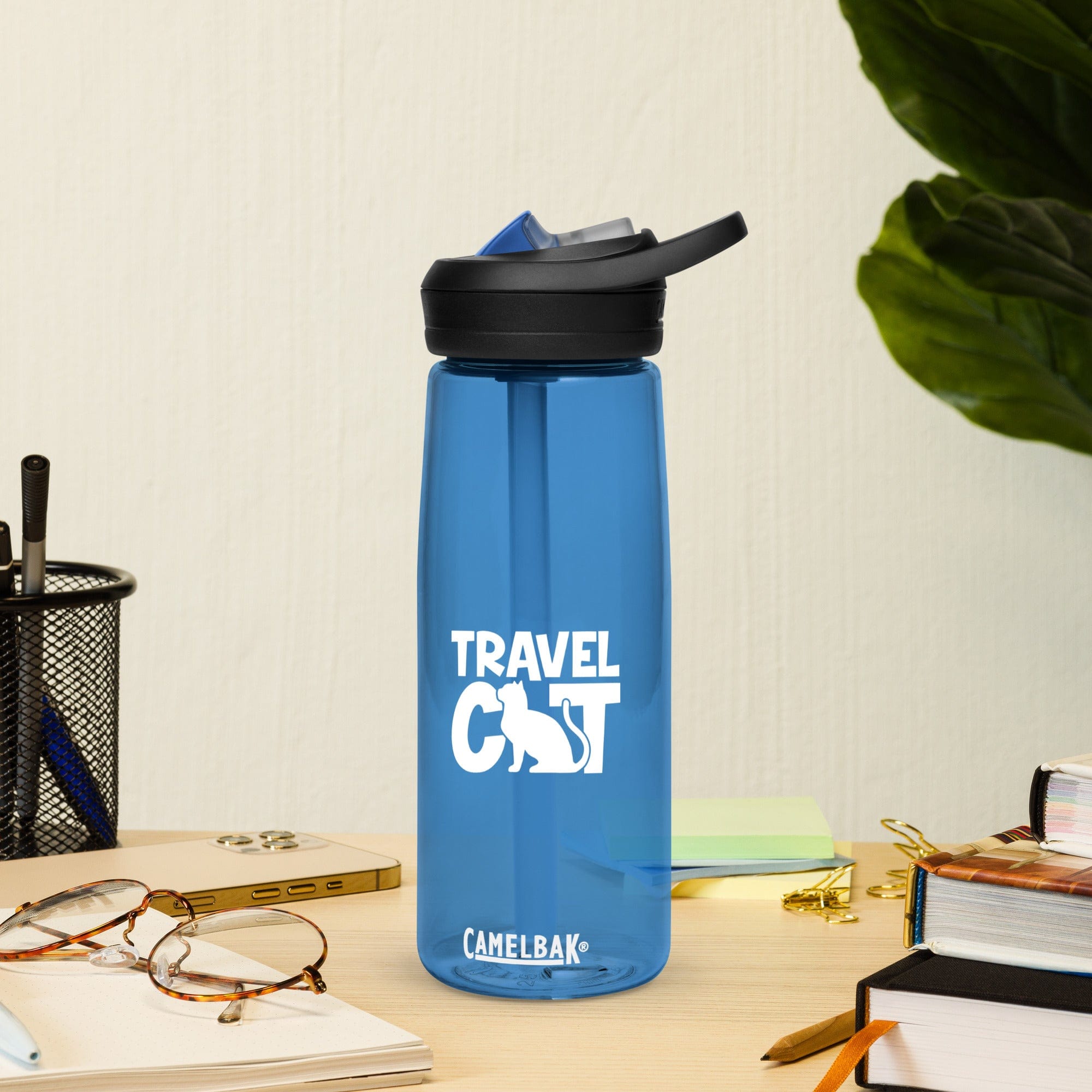 Travel Cat Camelback Sports Water Bottle