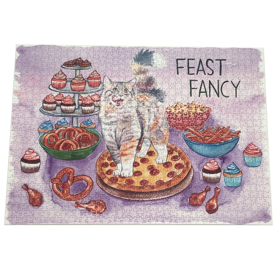 Feast Fancy by Megan Kott - Cat Culture Artist Series Puzzles