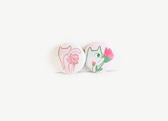 Cats & Flower Magnets