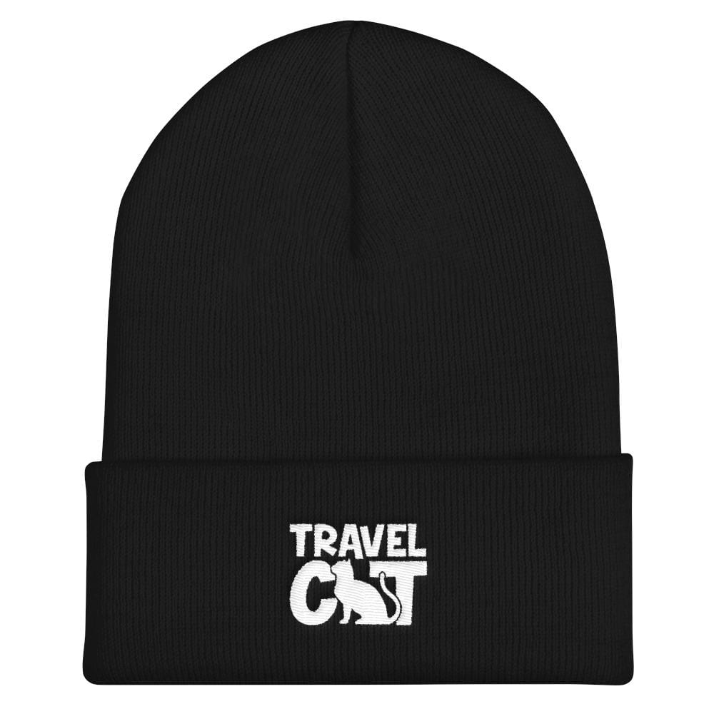 Travel Cat Cuffed Beanie