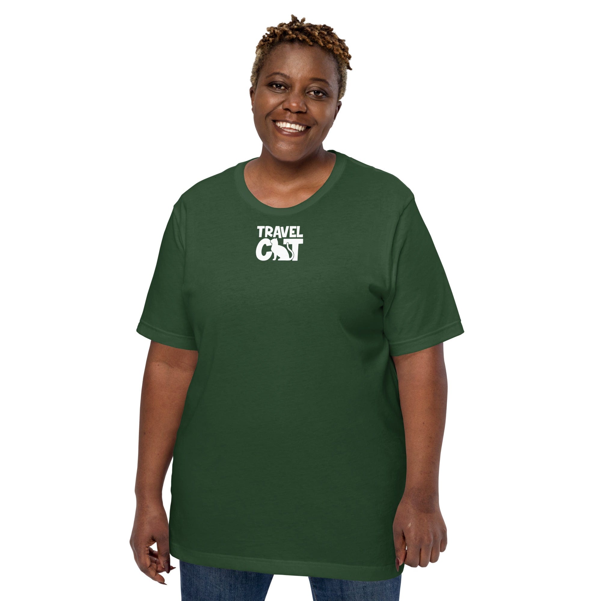 Travel Cat Unisex T-shirt - Bella + Canvas - Up to 5XL
