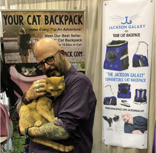 Jackson Galaxy, Star of Animal Planet’s “My Cat From Hell,” Teams Up With Popular Pet Product Company – Your Cat Backpack – to Launch Exclusive New Carrier for Cats