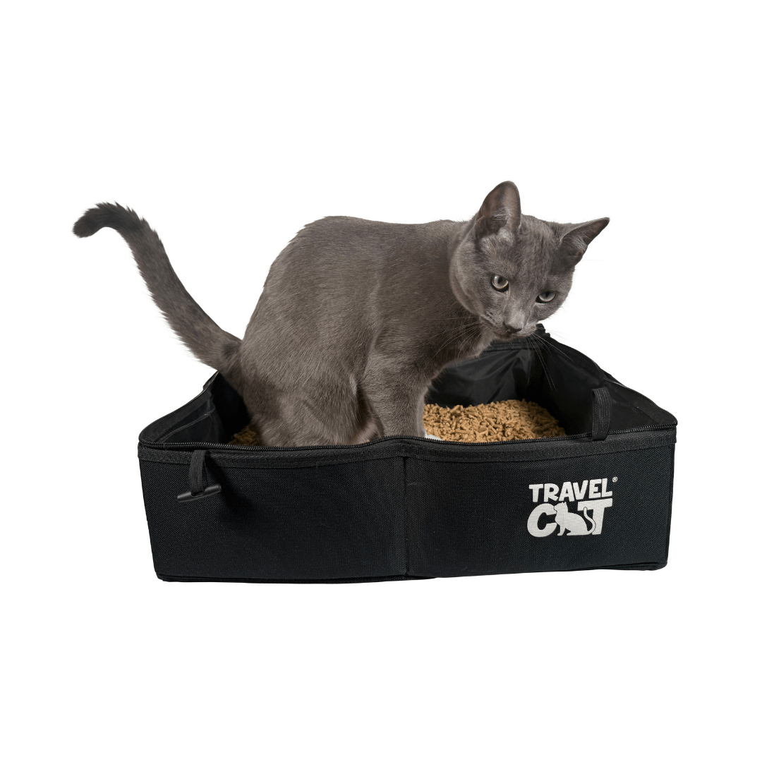 "The Porta-Pawty" Travel Litter Box - Portable Bathroom for Cats