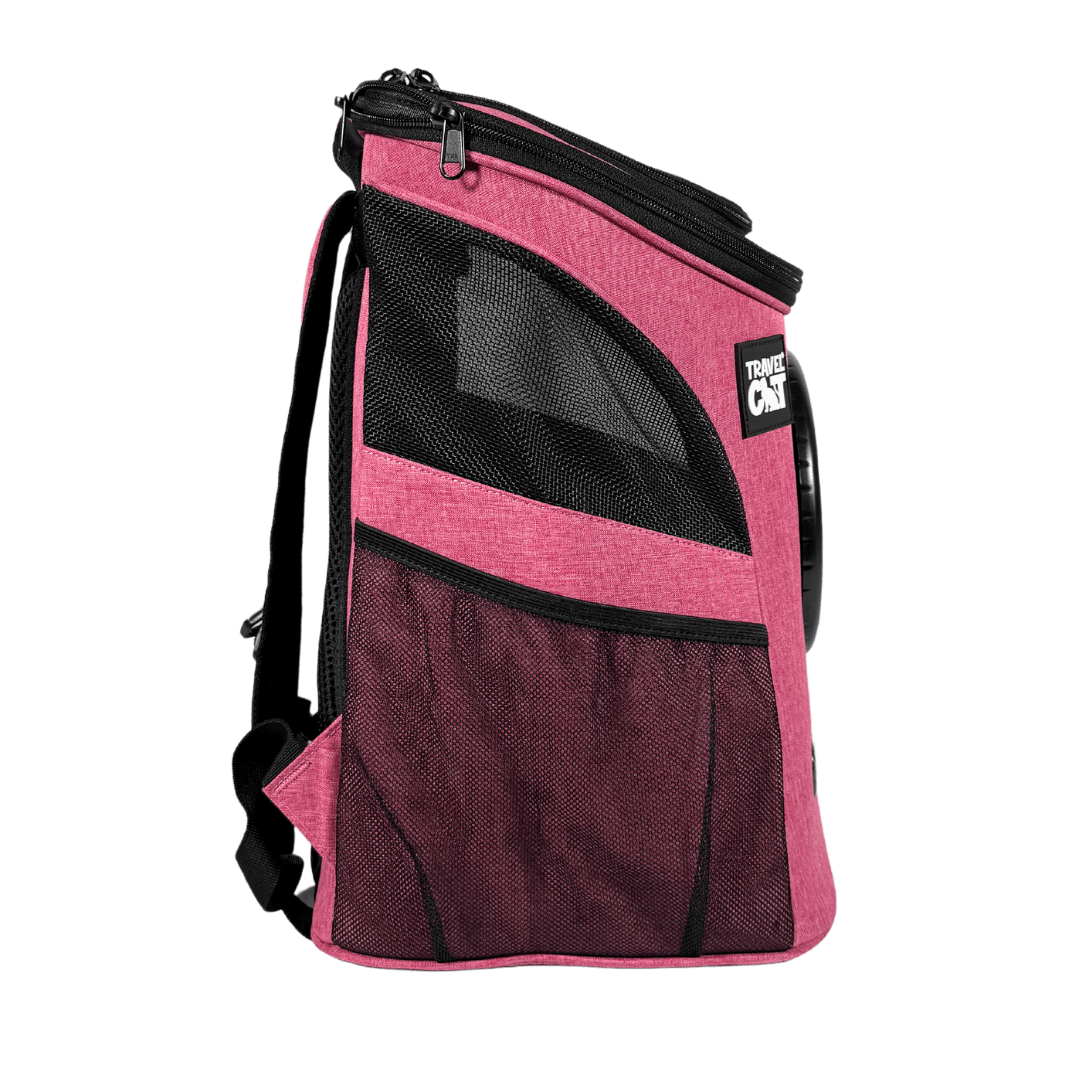 "The Fat Cat" Cat Backpack in Deep Rose Pink - For Larger Cats