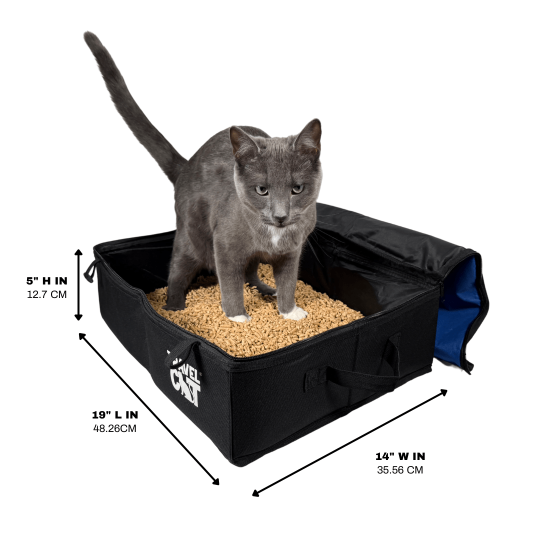 "The Porta-Pawty" Travel Litter Box - Portable Bathroom for Cats