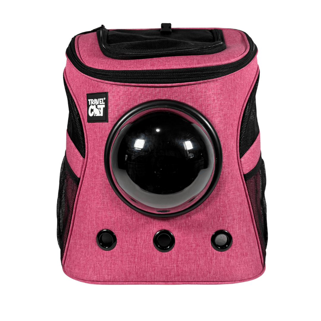 "The Fat Cat" Cat Backpack in Deep Rose Pink - For Larger Cats