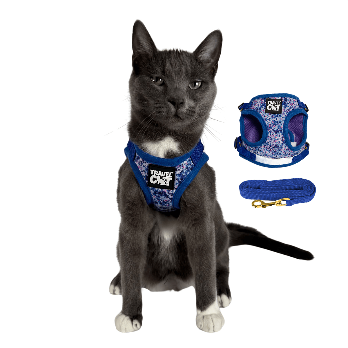 "The Groovy Cat" Tie Dye Limited Edition Harness & Leash Set