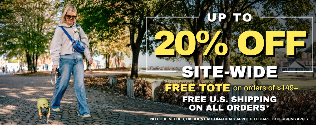Up to 20% off, plus a FREE tote on orders of $149+ and FREE U.S. shipping on all orders
