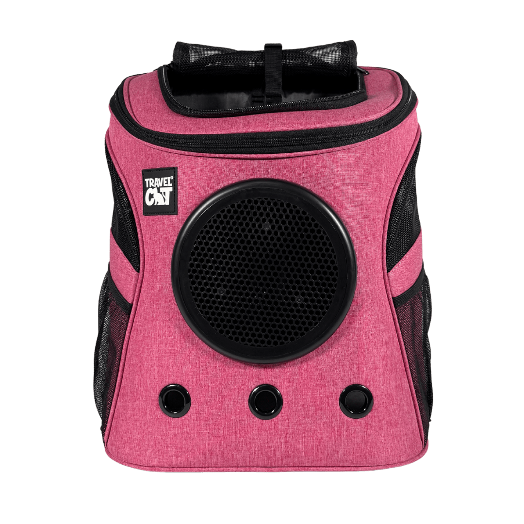 "The Fat Cat" Cat Backpack in Deep Rose Pink - For Larger Cats