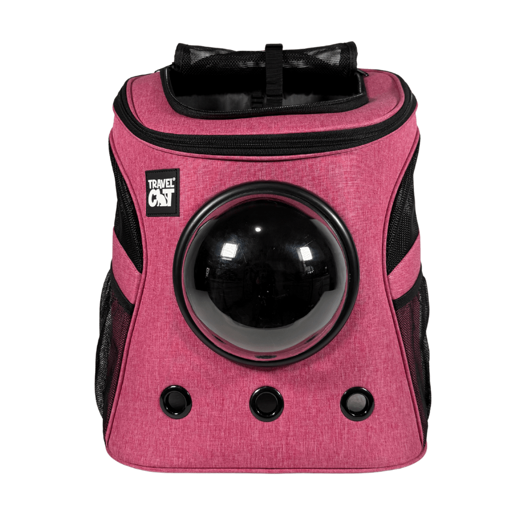 "The Fat Cat" Cat Backpack in Deep Rose Pink - For Larger Cats