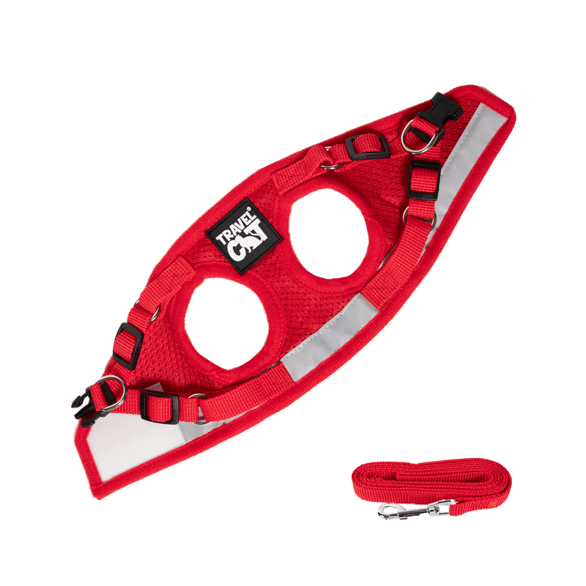 The Red True Adventurer" Reflective Cat & Kitten Harness and Leash