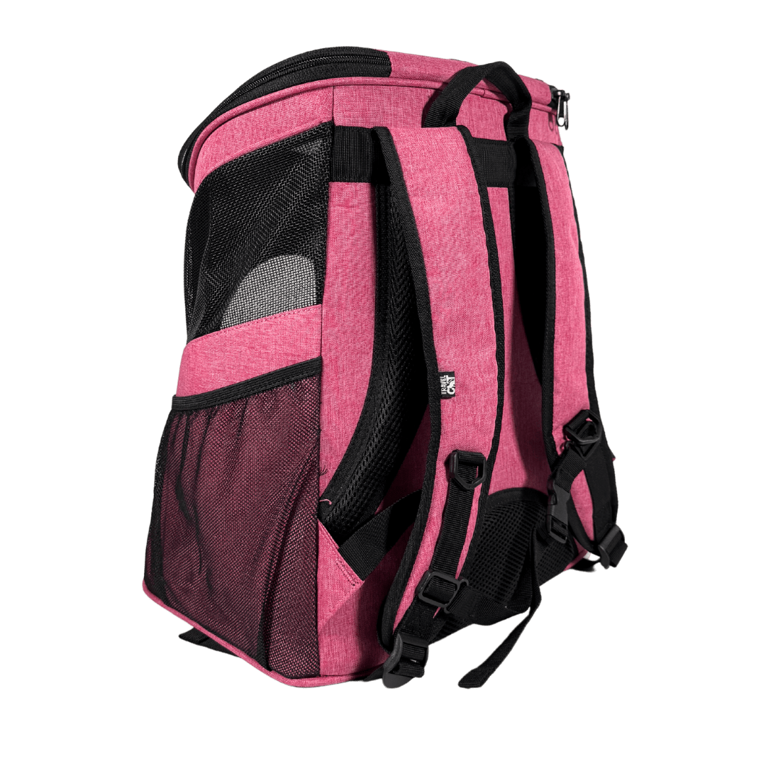 "The Fat Cat" Cat Backpack in Deep Rose Pink - For Larger Cats