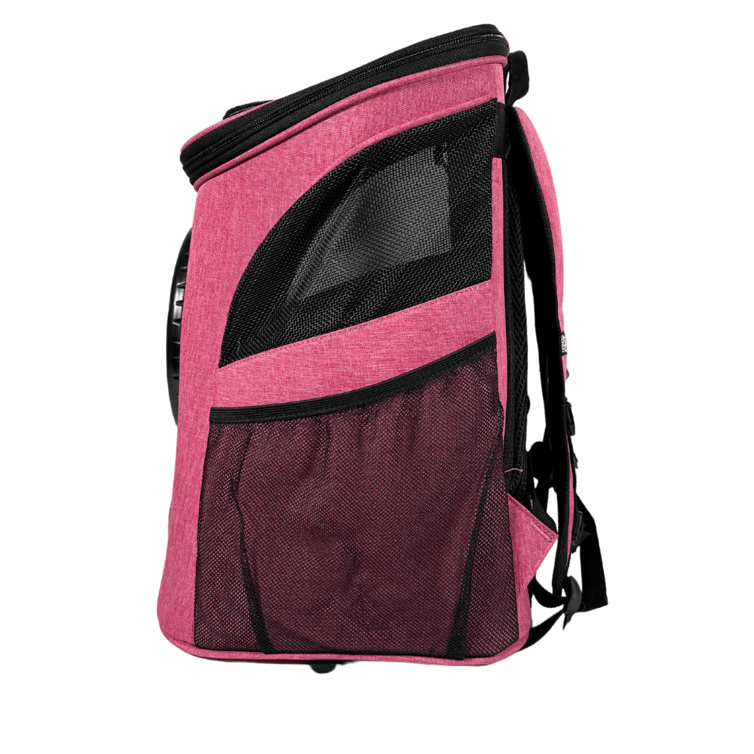 "The Fat Cat" Cat Backpack in Deep Rose Pink - For Larger Cats