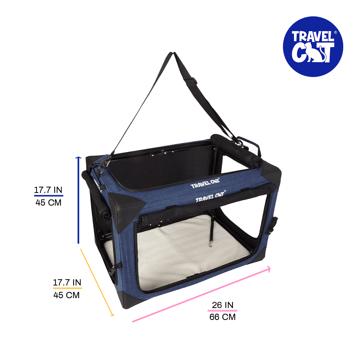 "The Boop Coop" Collapsible Travel Cat Crate & Carrier