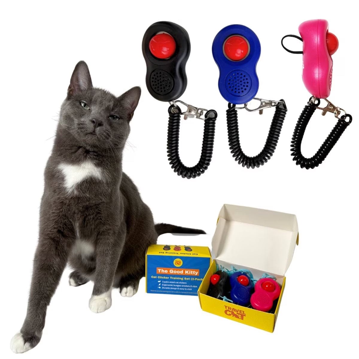 "The Good Kitty" Cat Clicker Training Set (3-Pack)