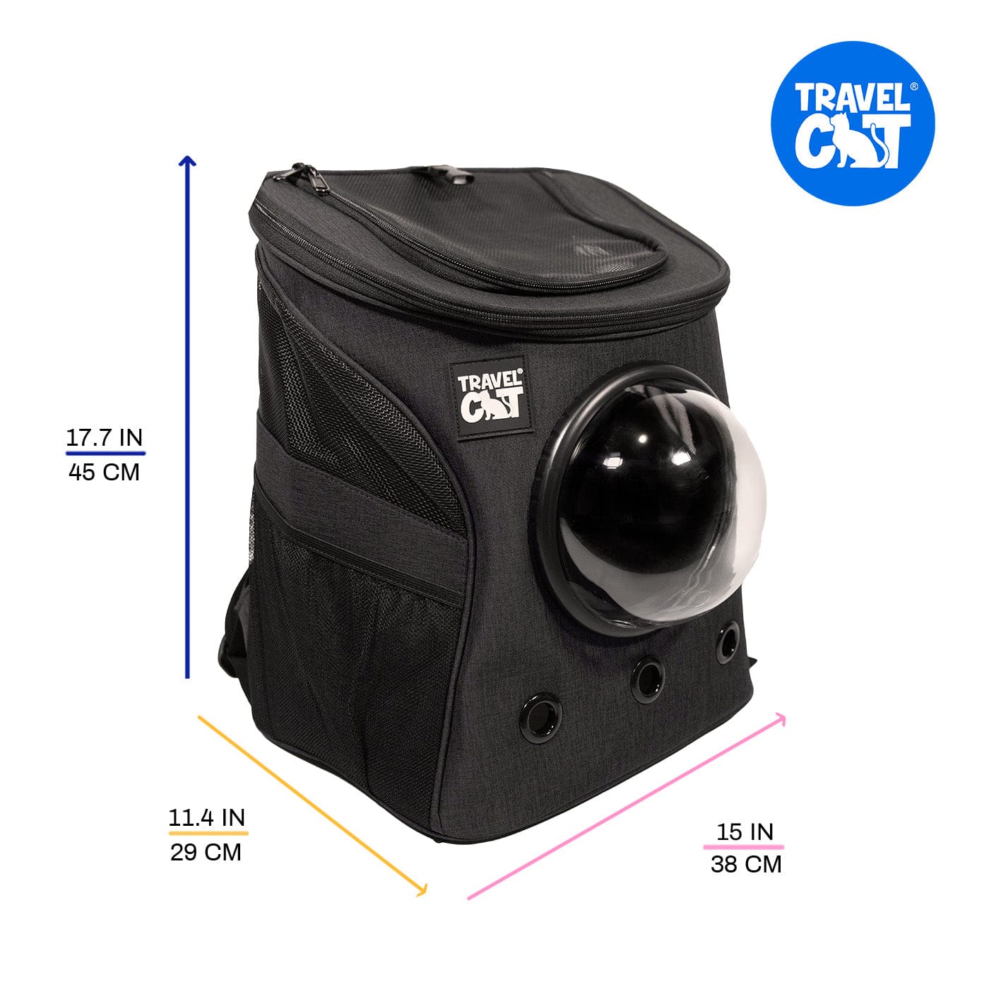 The Fat Cat Cat Backpack For Larger Cats Bubble Cat Carrier