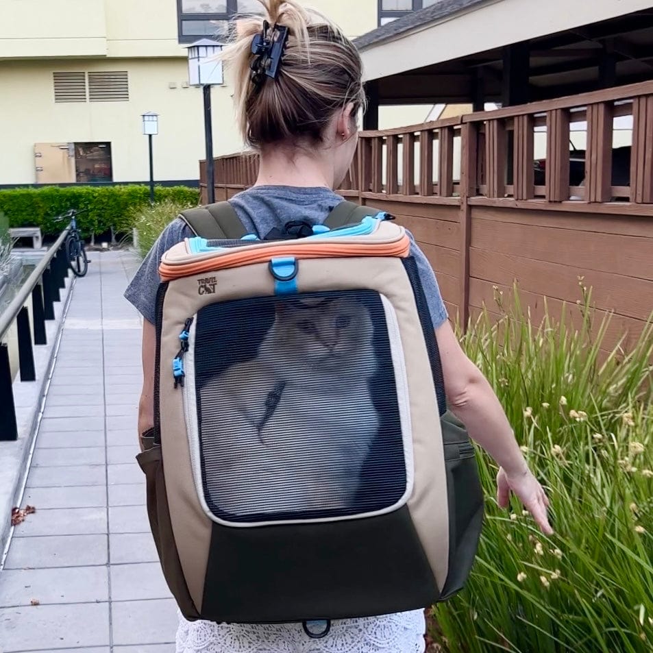 "The Navigator" Earth Convertible Cat Backpack - For Adventurous Cats and Humans