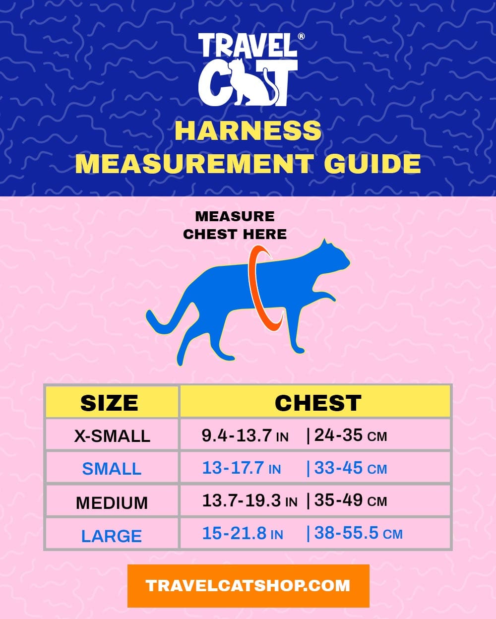 Measuring cat sales for harness