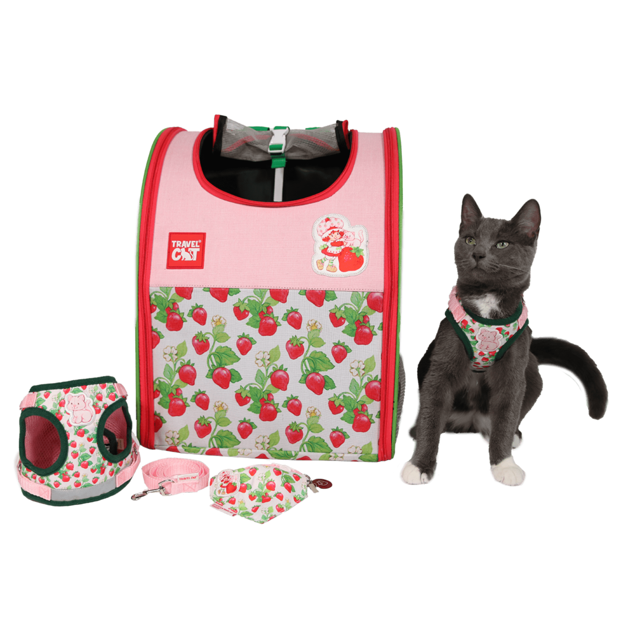 Strawberry Shortcake x Travel Cat Complete Bundle - Officially Licensed