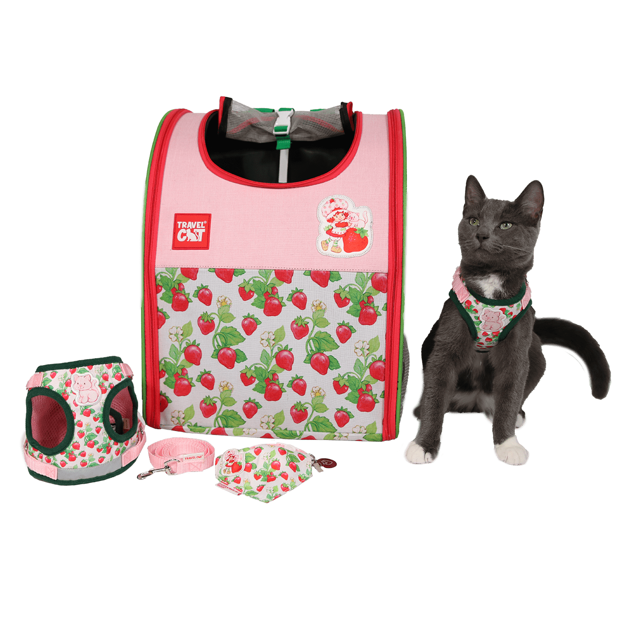 Strawberry Shortcake x Travel Cat Complete Bundle - Officially Licensed