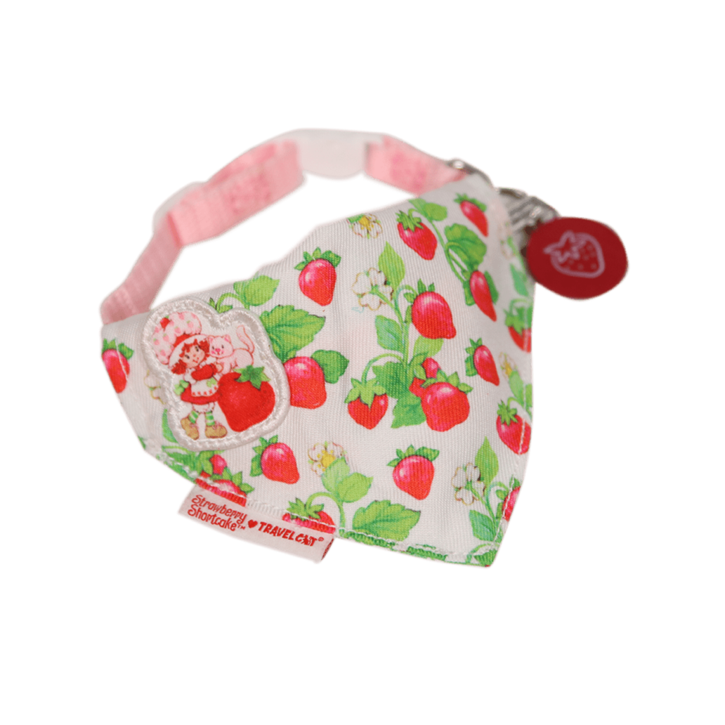 Strawberry Shortcake x Travel Cat Bandana - Officially Licensed