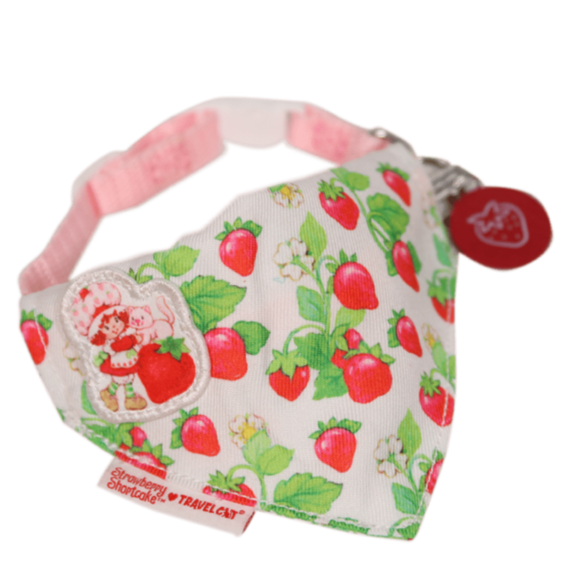 Strawberry Shortcake x Travel Cat Bandana - Officially Licensed