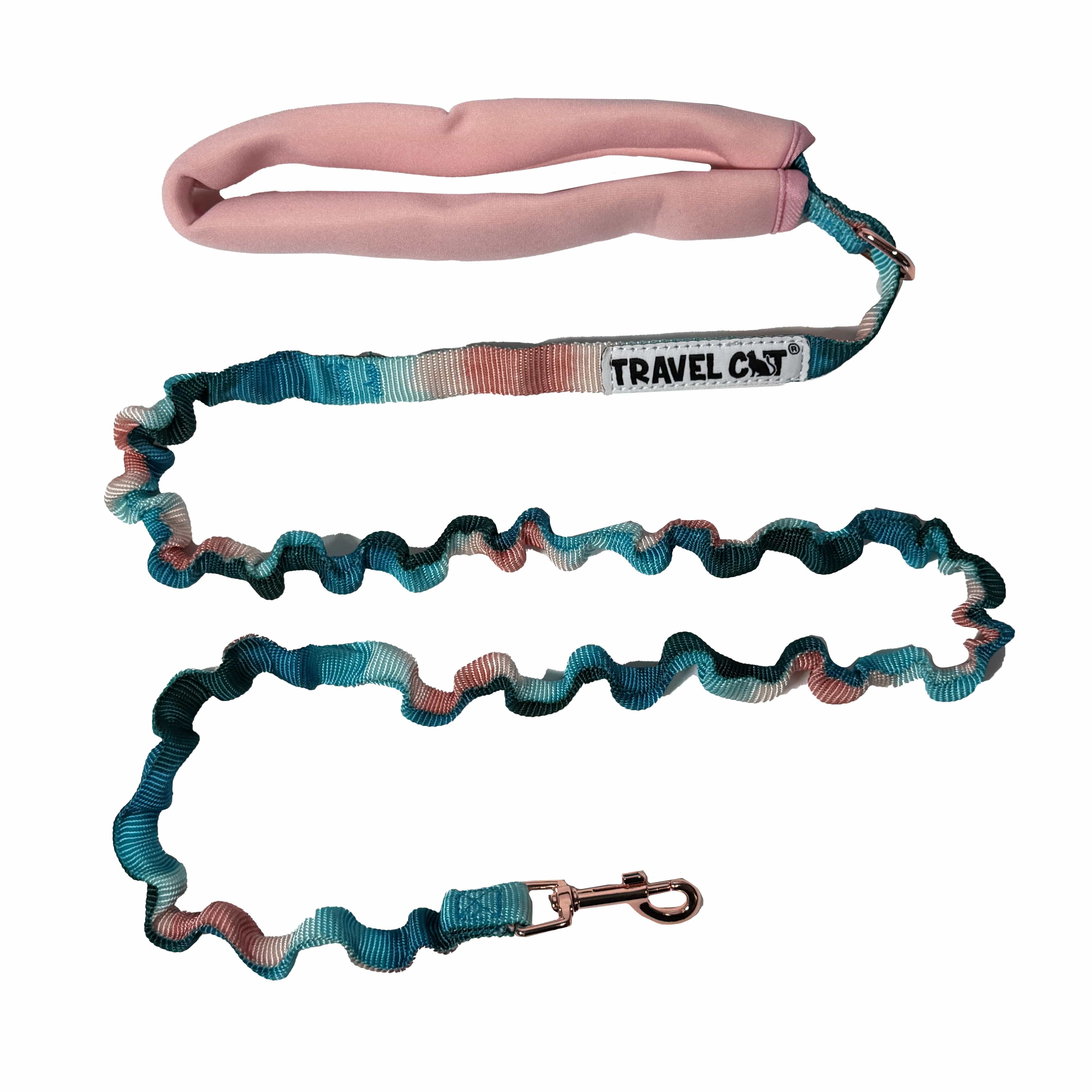 "The Day Tripper" Perfect Adjustable H-Style Cat Harness & Bungee Leash Set - Watercolor