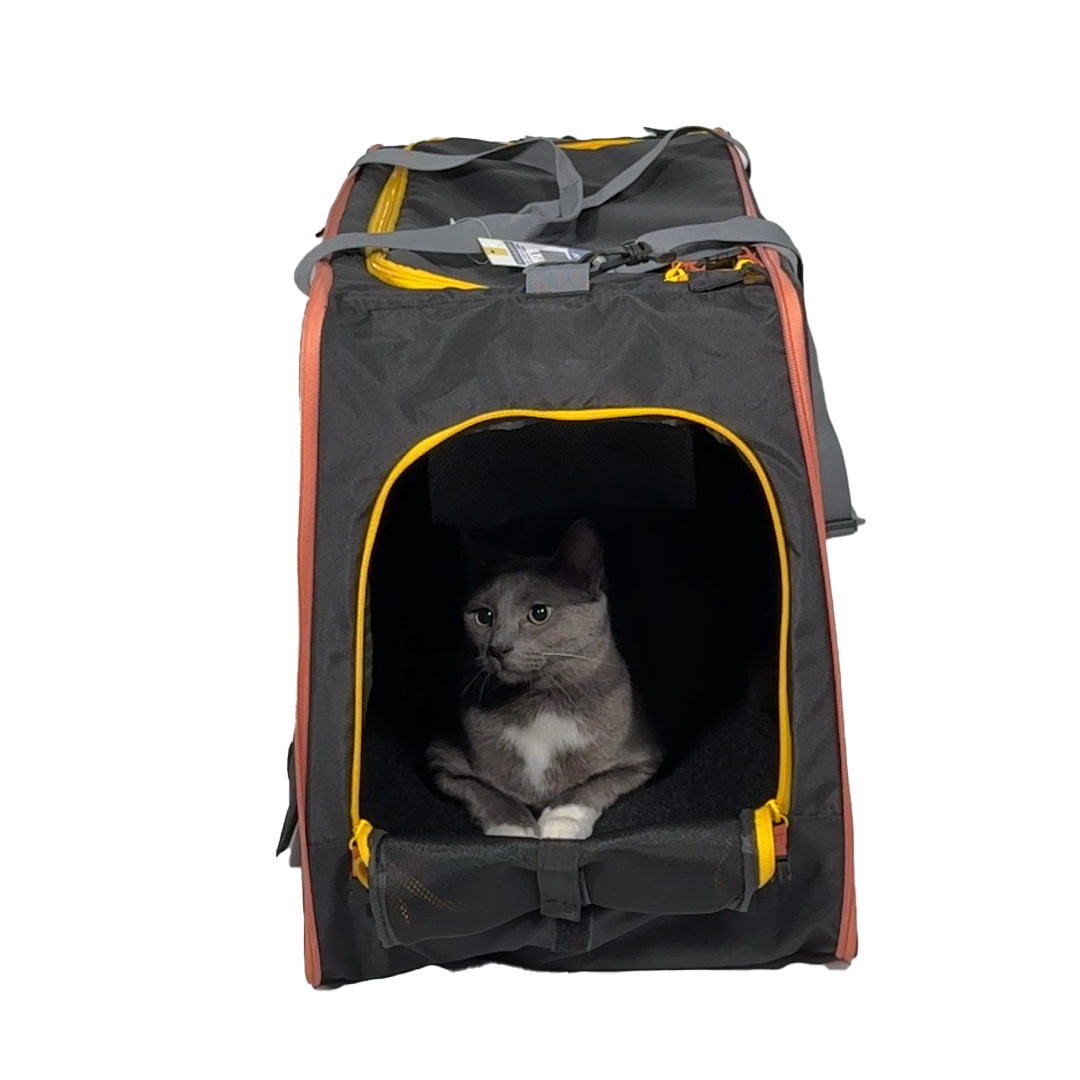 “The Pack N' Paw” Light & Slim Collapsible Cat Crate & Carrier