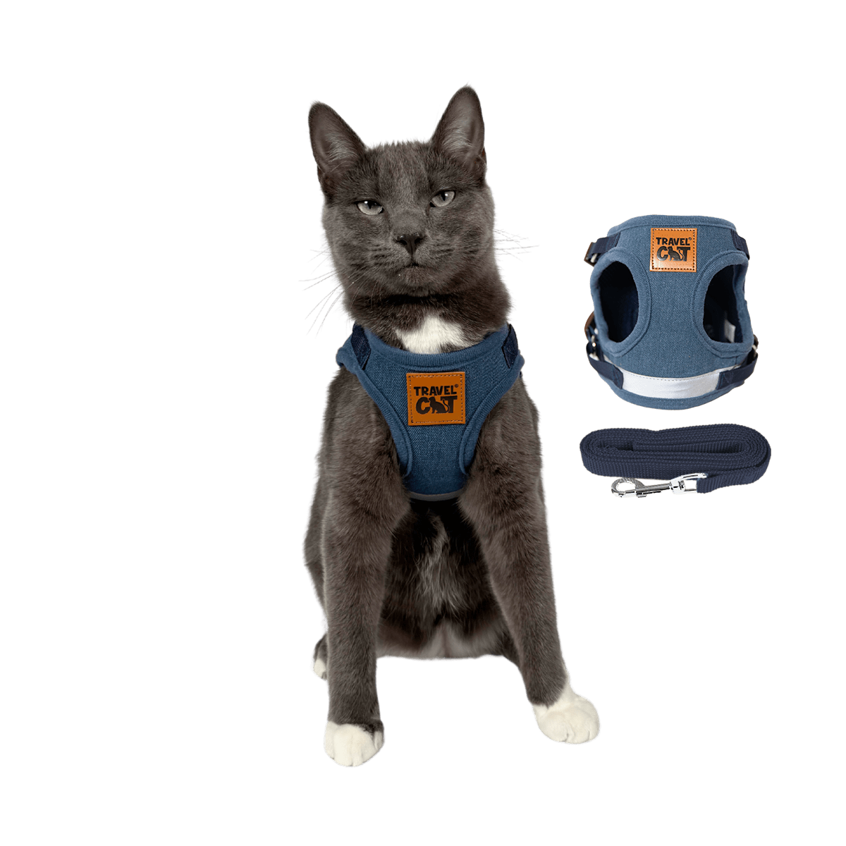 "The Jean Jacket" Limited Edition Cat Harness & Leash Set