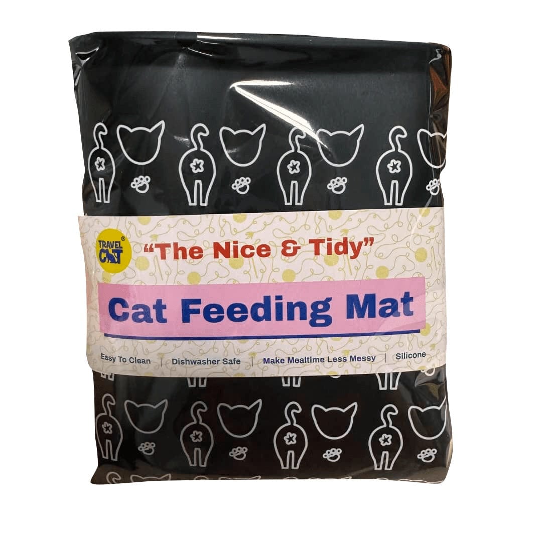 Cat food outlet and water mat