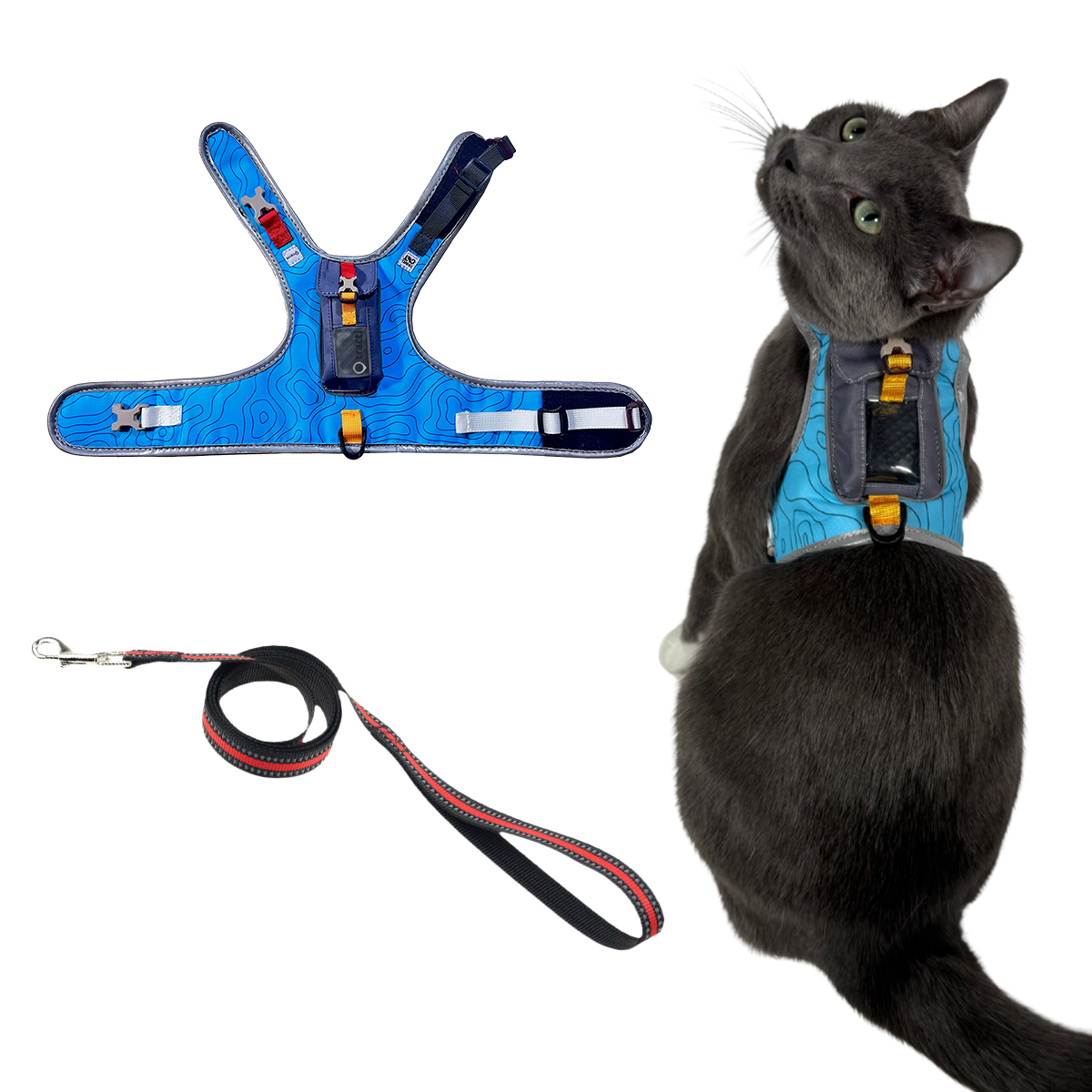 "The Pathfinder" Cat Harness & Tractive Cat GPS & Health Tracker Bundle