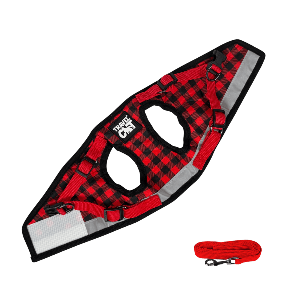 "The Pawsitively Plaid" Limited Edition Buffalo Plaid Cat Harness