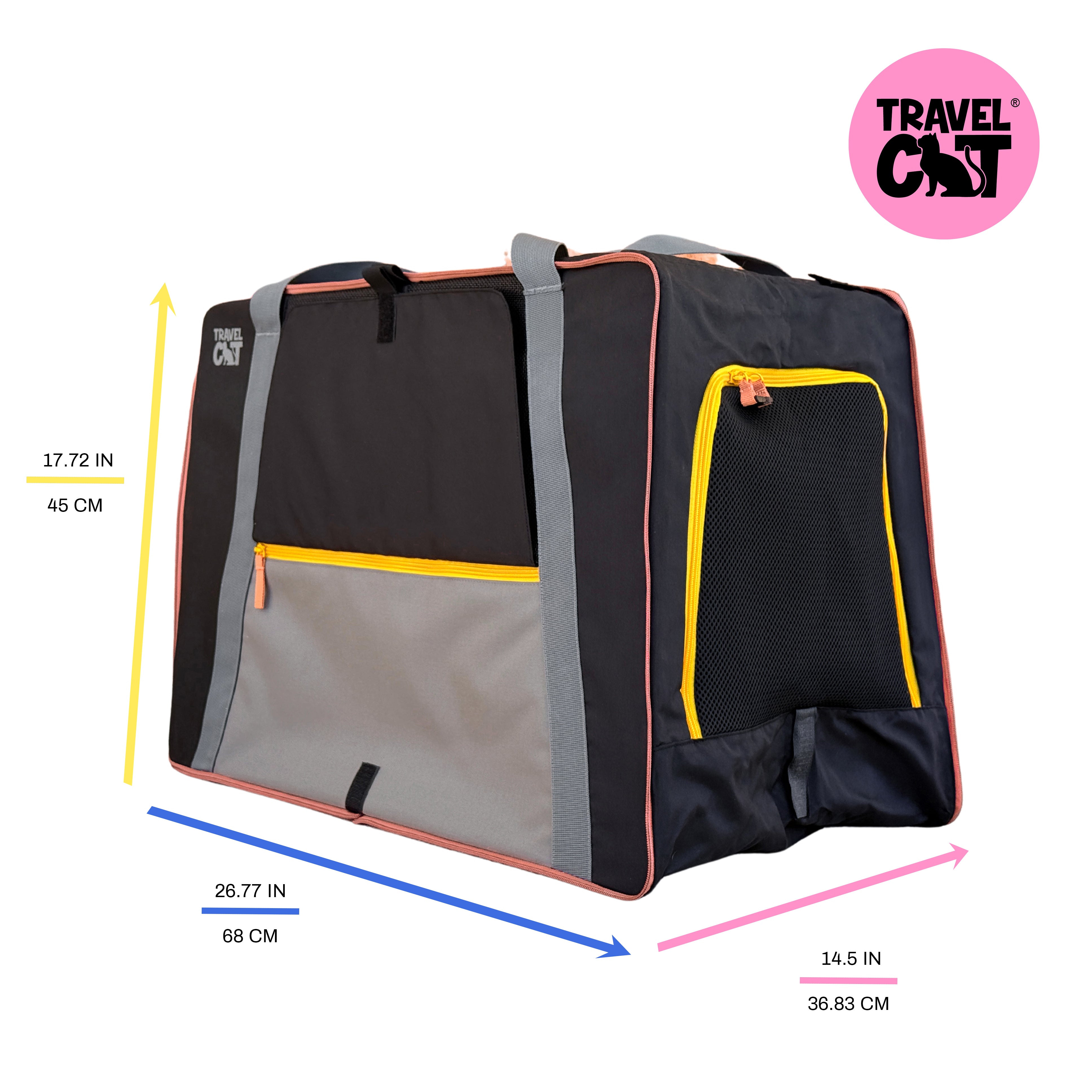 “The Pack N' Paw” Light & Slim Collapsible Cat Crate & Carrier