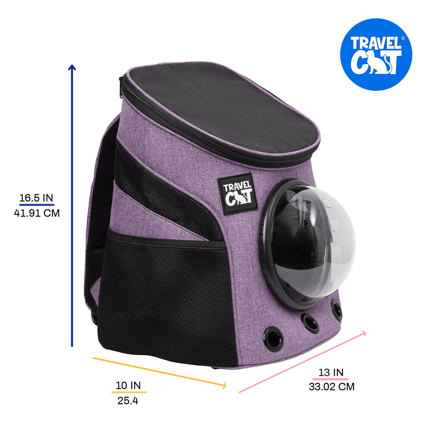 "The Fat Cat" Mini Cat Backpack - Purple