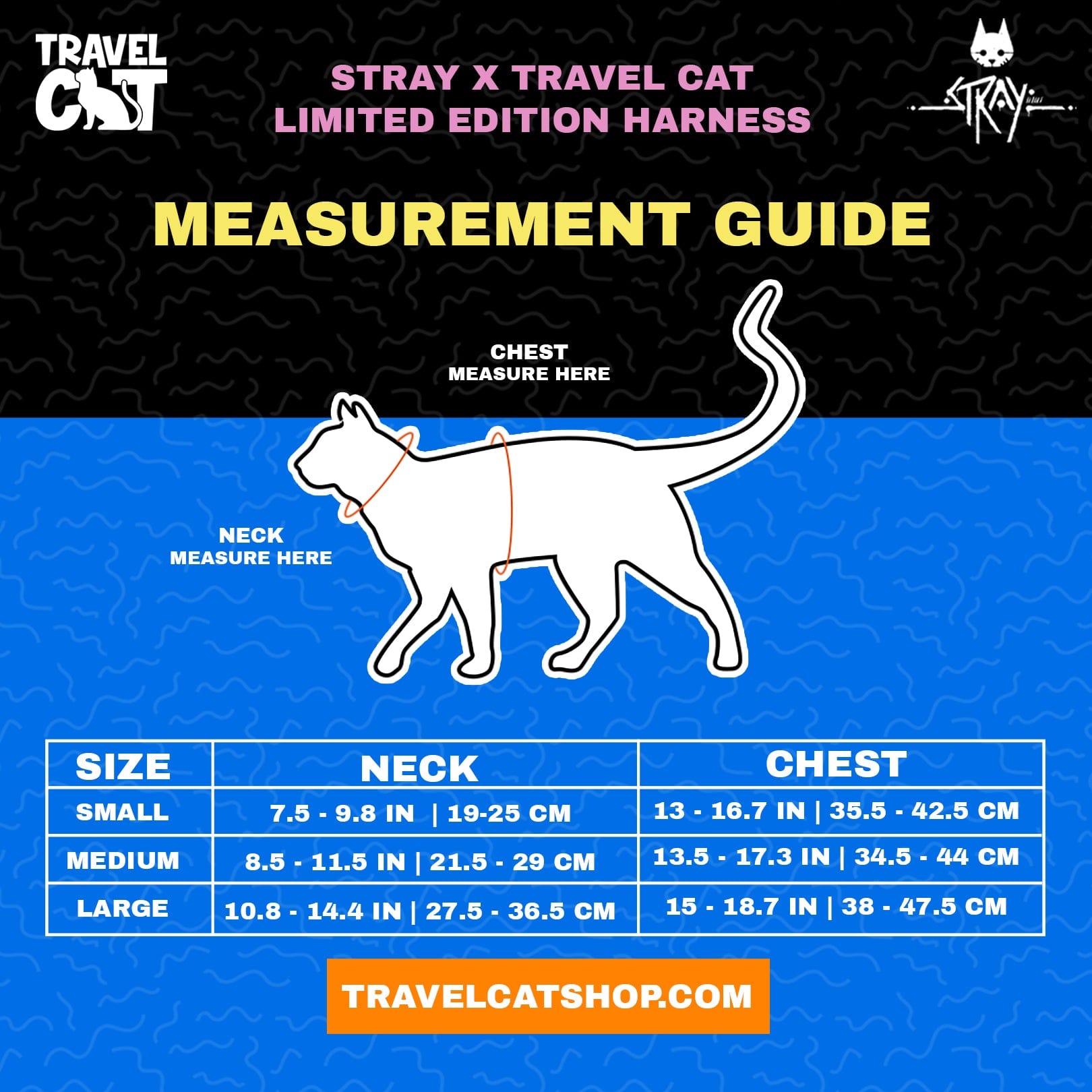 Stray x Travel Cat Harness & Leash Set - Limited Edition