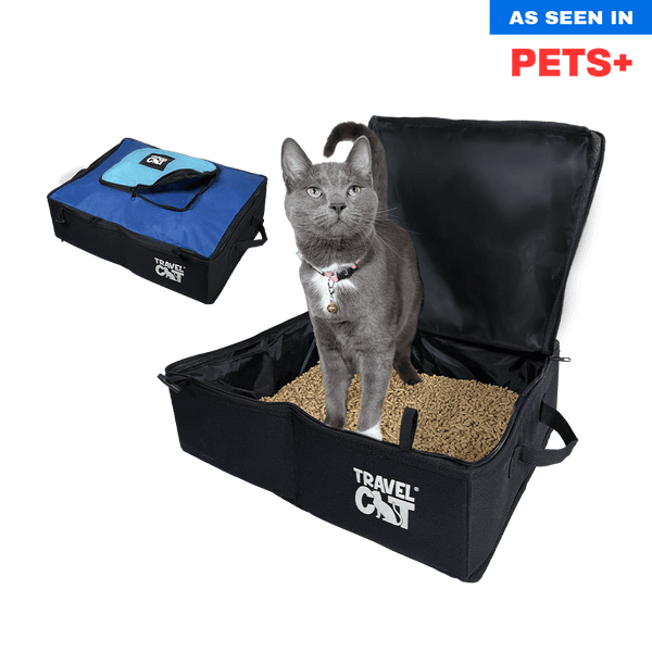 "The Porta-Pawty" Travel Litter Box - Portable Bathroom for Cats