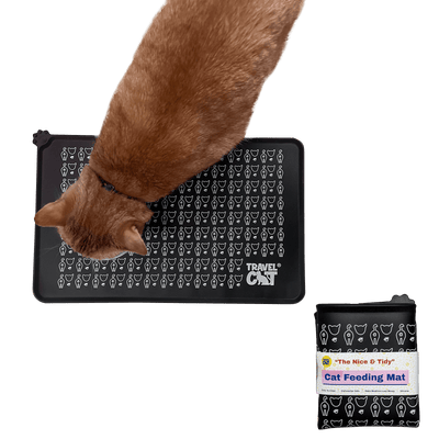 "The Nice & Tidy" Cat Food & Water Feeding Mat