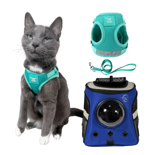 The Jackson Galaxy x Travel Cat Harness & Backpack Bundle