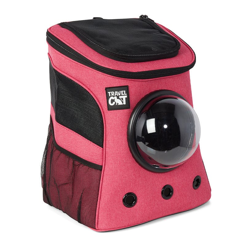 "The Fat Cat" Cat Backpack in Deep Rose Pink - For Larger Cats