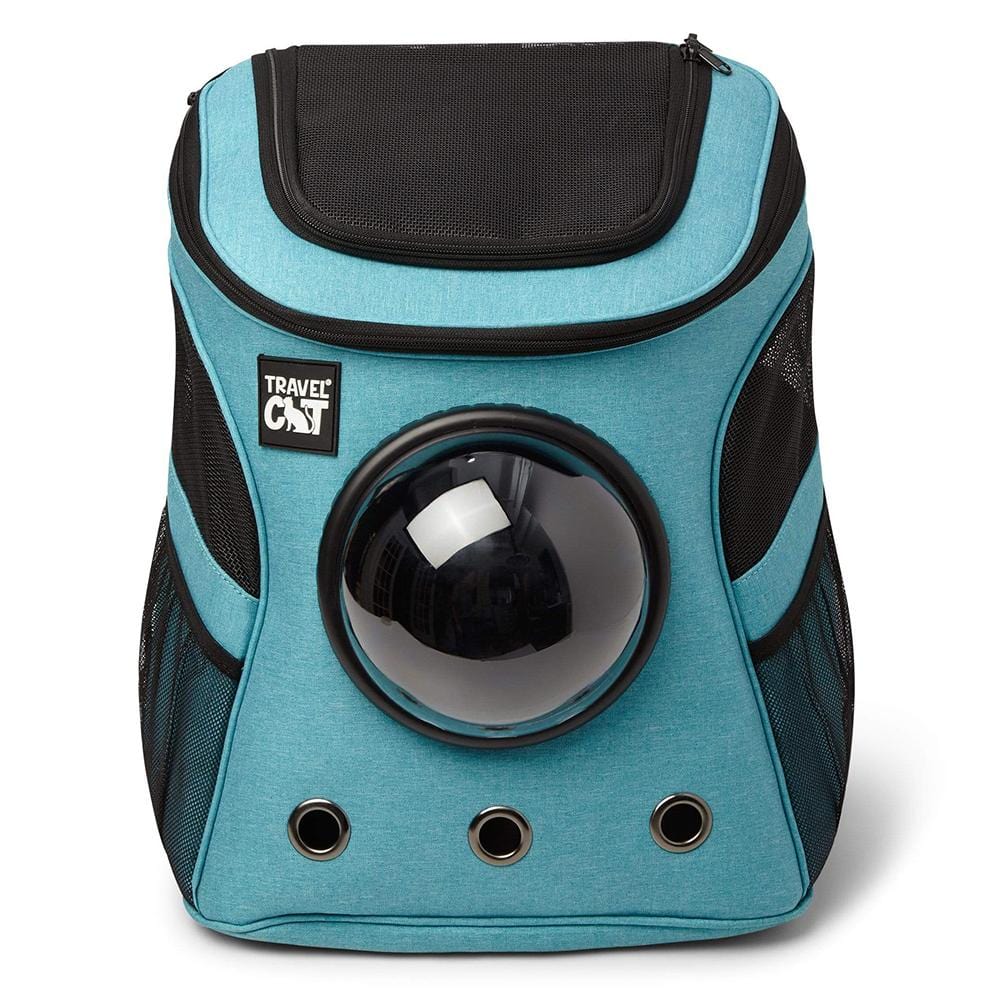 “The Fat Cat” Cat Backpack in Aqua - For Larger Cats