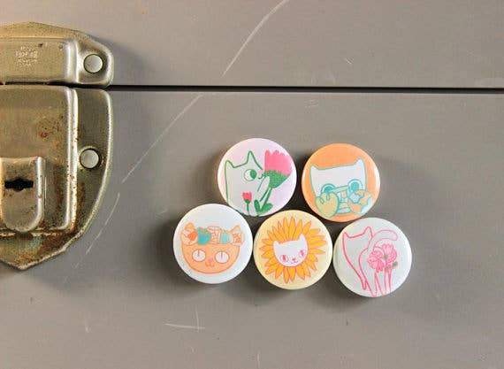 Cats & Flower Magnets